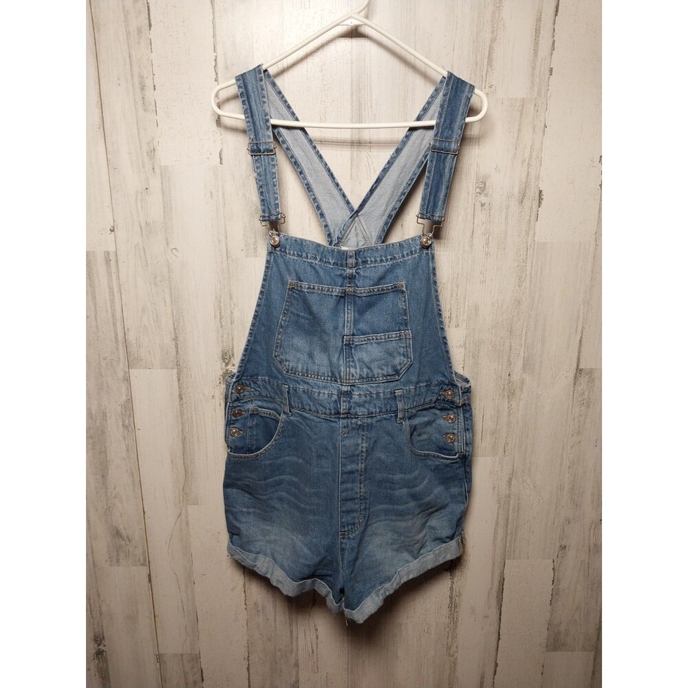 Free People We The Free Ziggy Shortall Denim Overalls XL